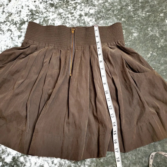 MetroPark Green Pleated Skater Skirt - Picture 4 of 7